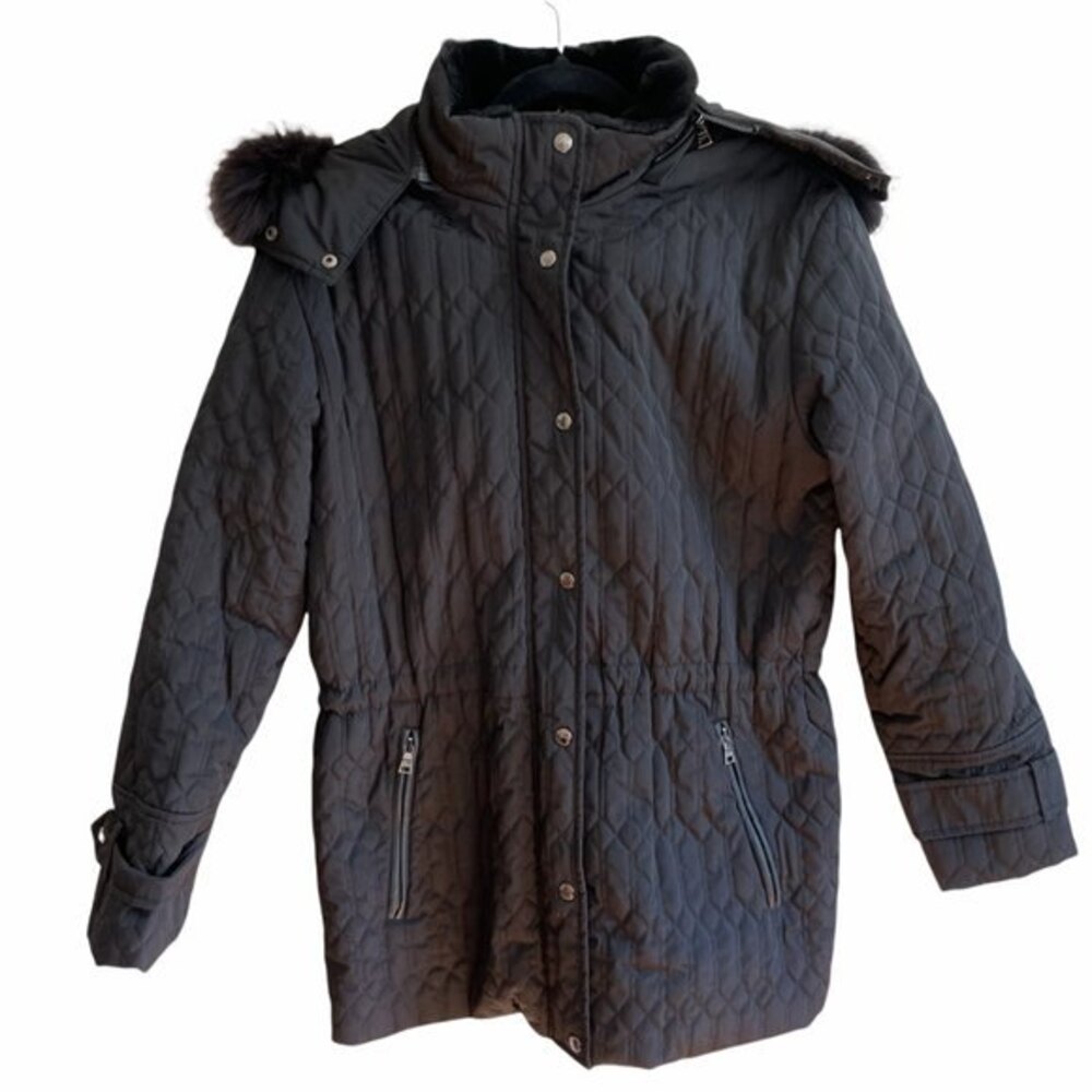 Andrew Marc New York Quilted Jacket Black Size Medium